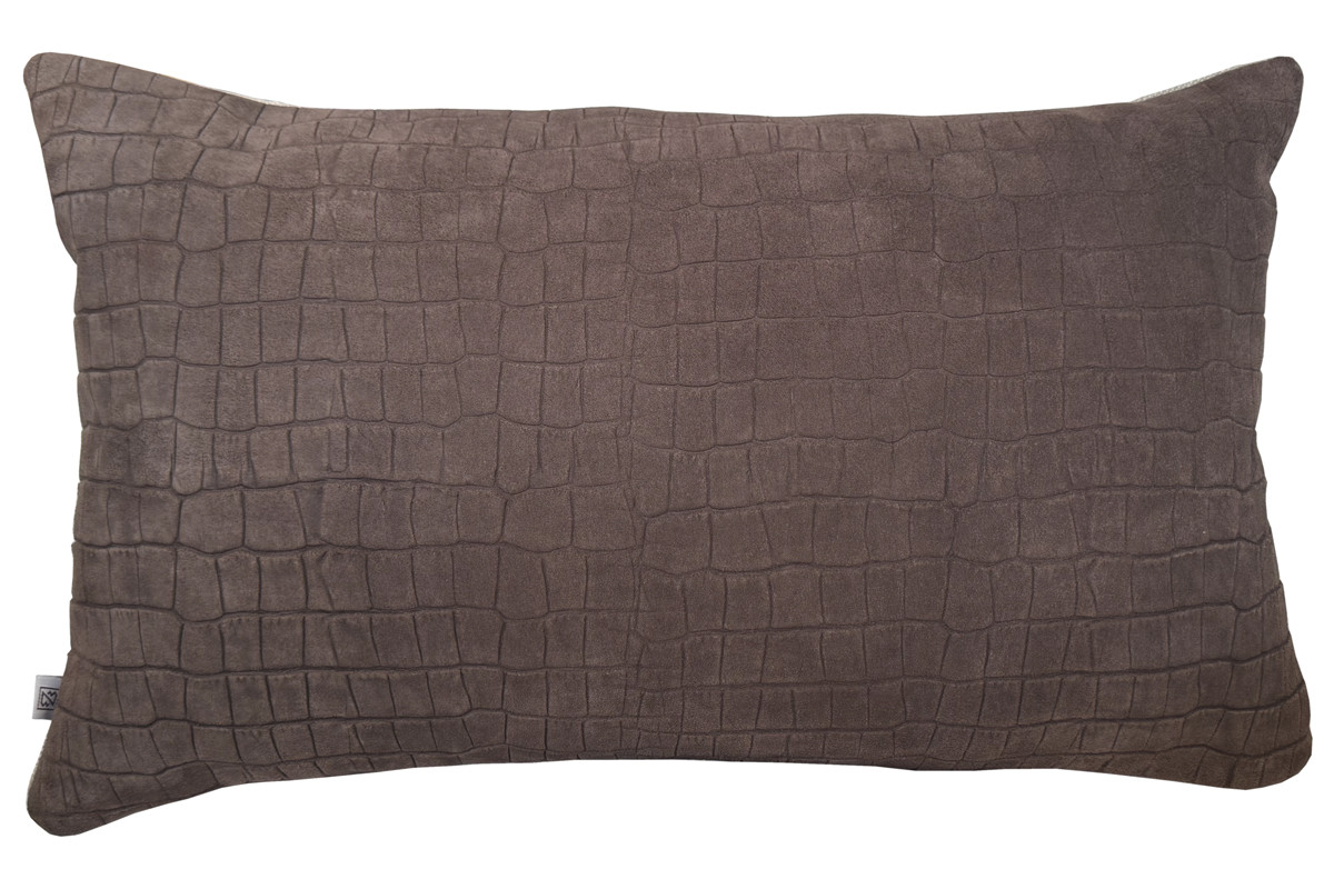 Almofada retangular CROCO café