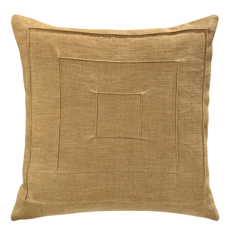 Almofada REQUADROS VINCO camelo