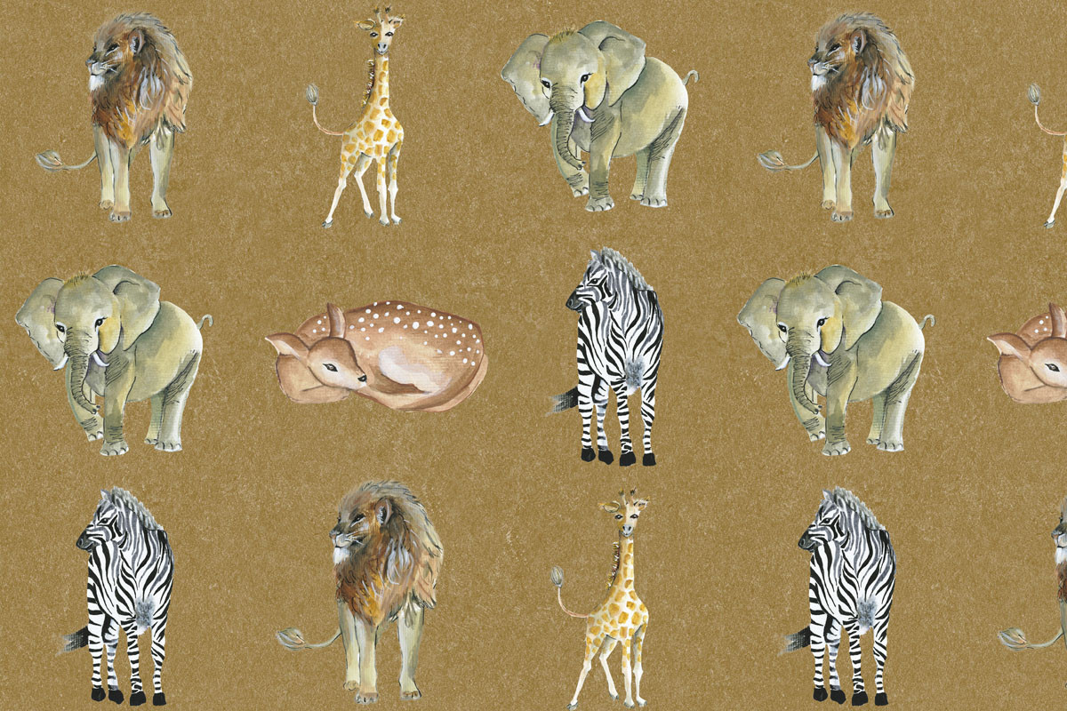 Papel de Parede Animais do Safari