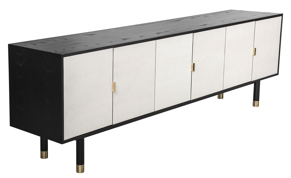 Buffet DECÓ com  portas em couro