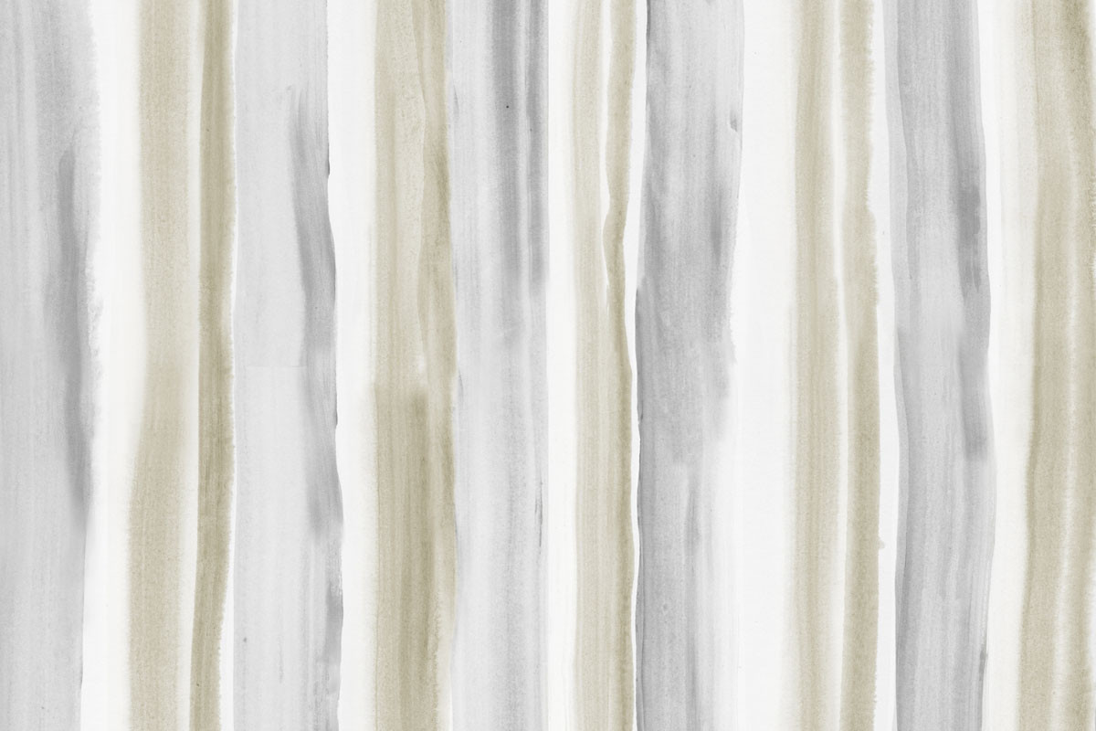 Papel de Parede Listrado - Bege e Cinza