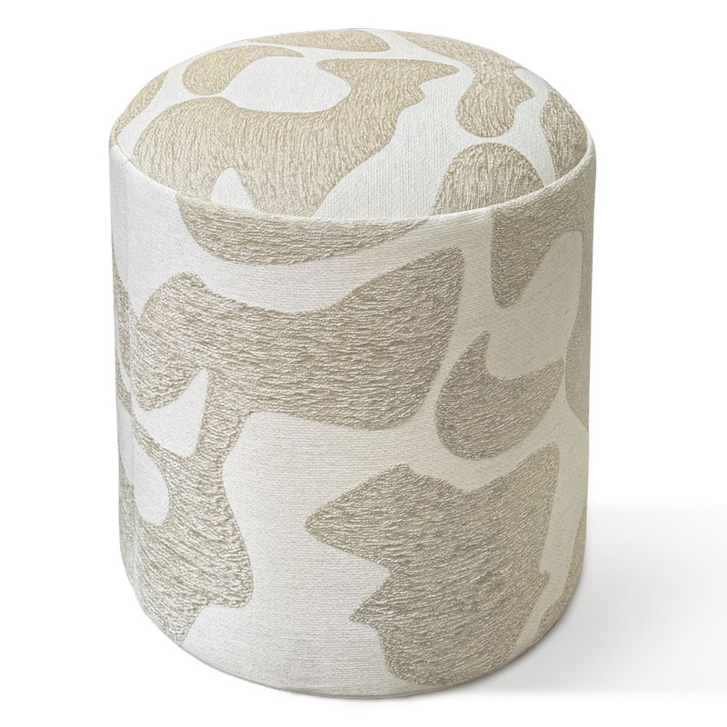 Pufe REDONDO - Jacquard Lençóis Maranhenses