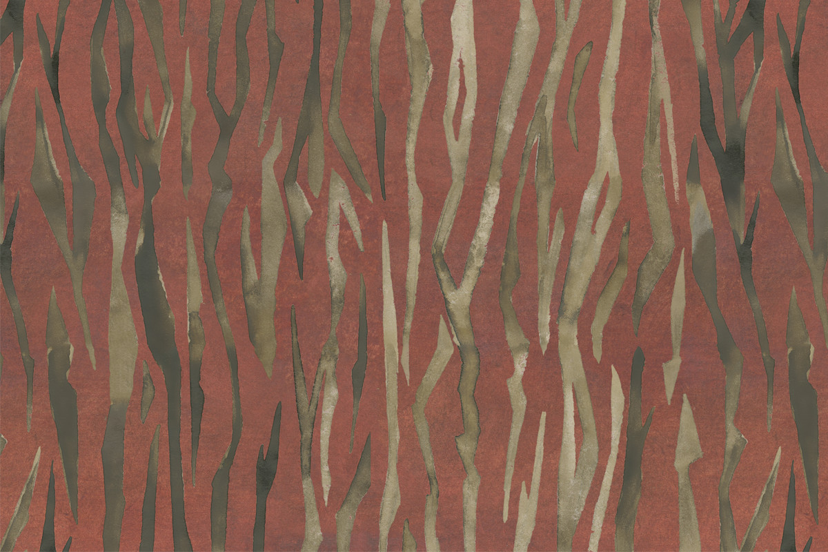 Papel de Parede FAUNA - Vermelho