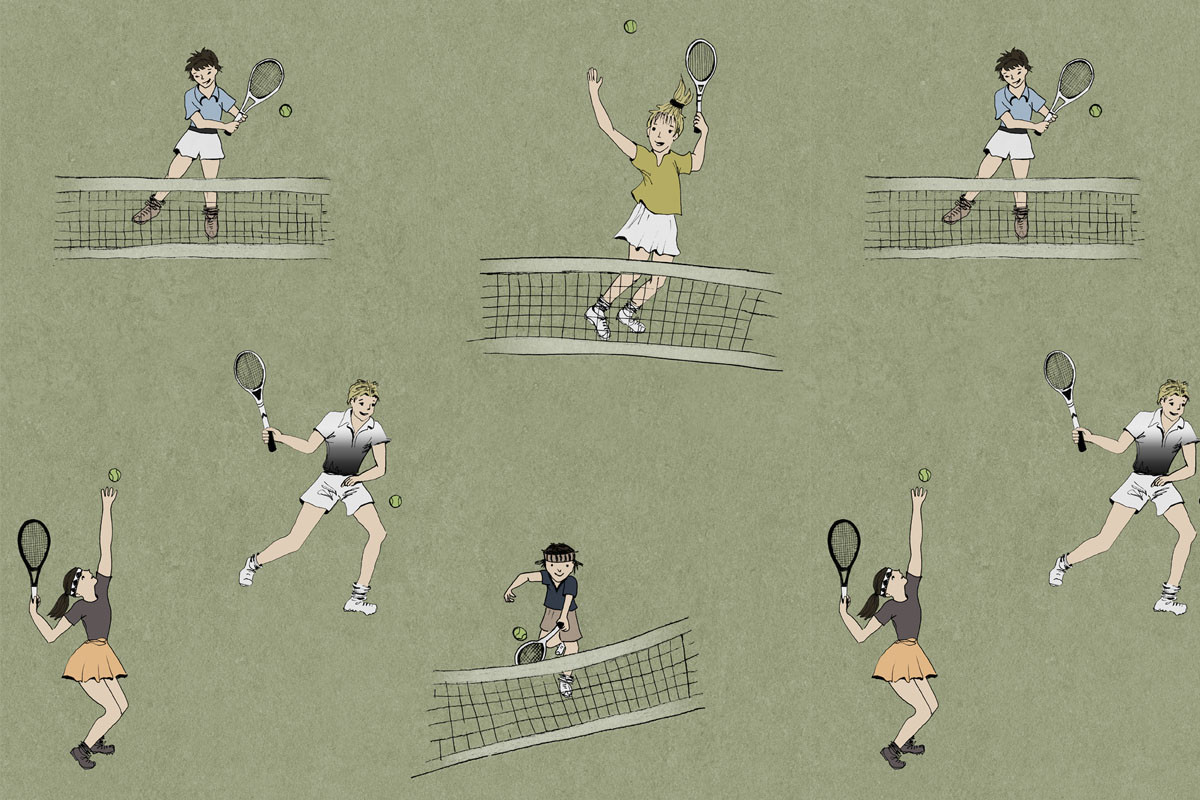 Papel de Parede TÊNIS - Verde