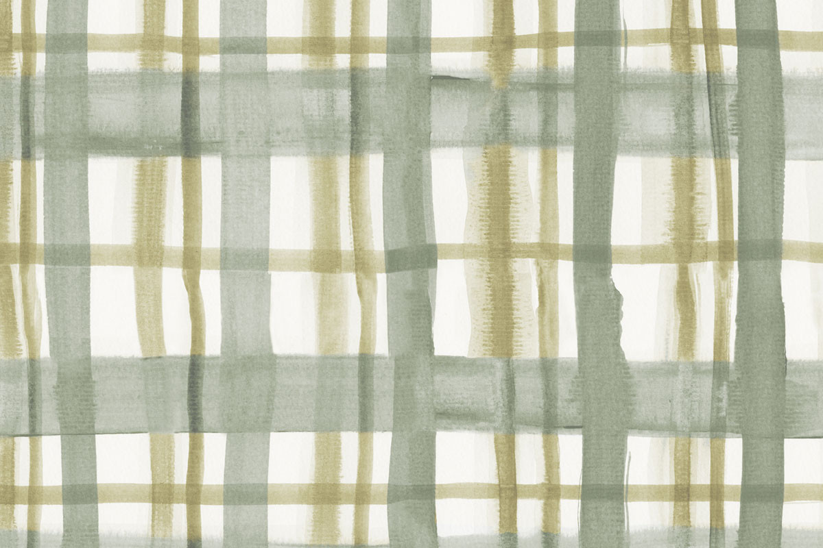 Papel de Parede Xadrez - Verde e Amarelo