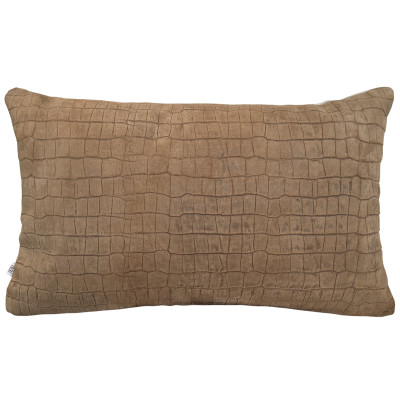 Almofada retangular CROCO camelo