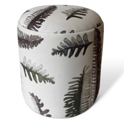 Pufe REDONDO - Jacquard Samambaia