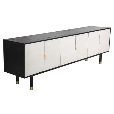 Buffet DECÓ com  portas em couro