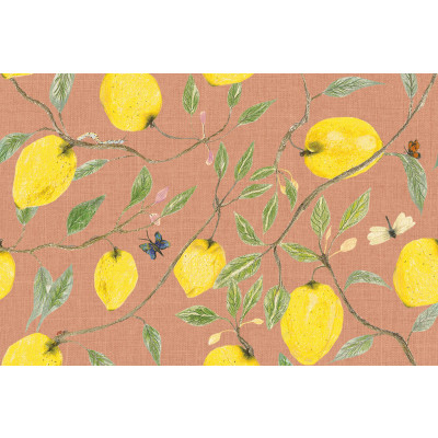 Papel de Parede Limão SICILIANO - Terracota